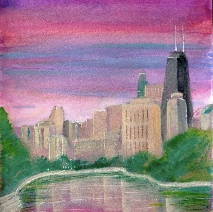 Chicago Skyline Painting